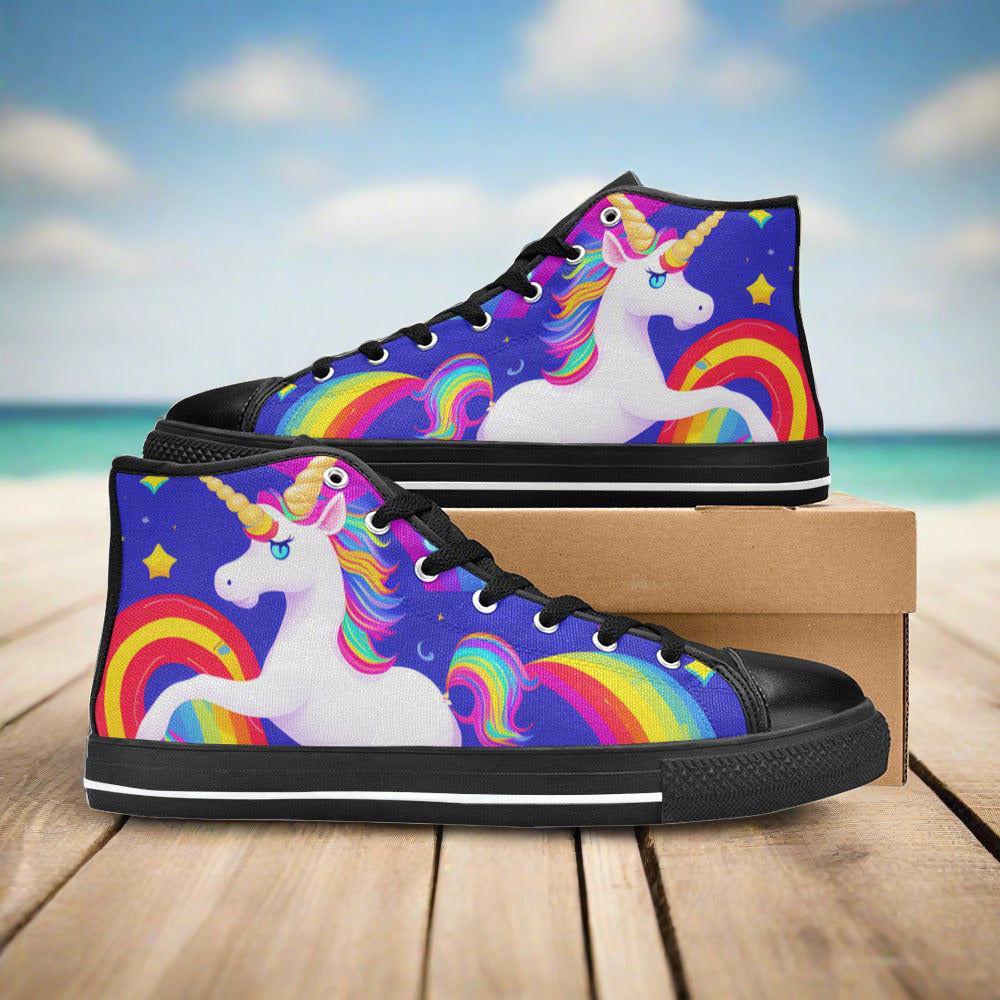 Butterfly Rainbow Pastel Soft Custom MEN Bold Art - Freaky Shoes | Custom Art Sneakers