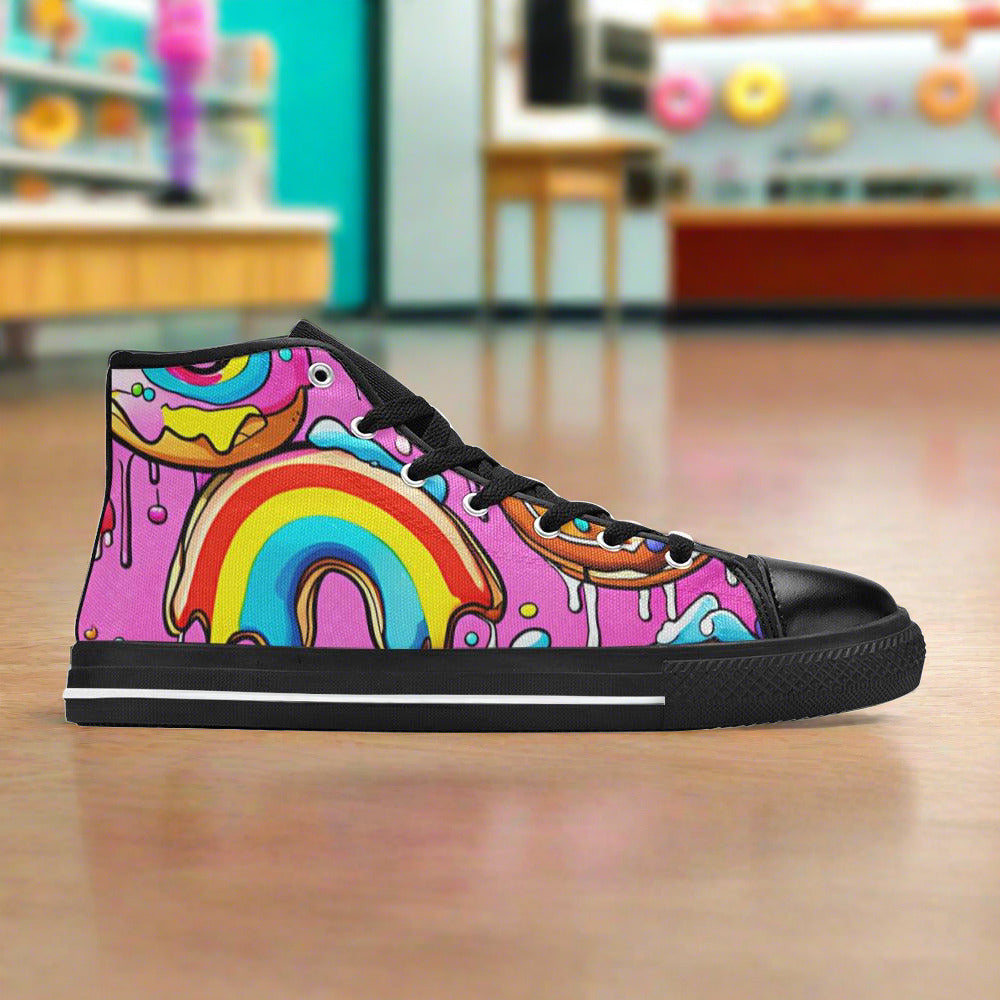 Wolf Navy Indigo Custom Bold Art - Freaky Shoes