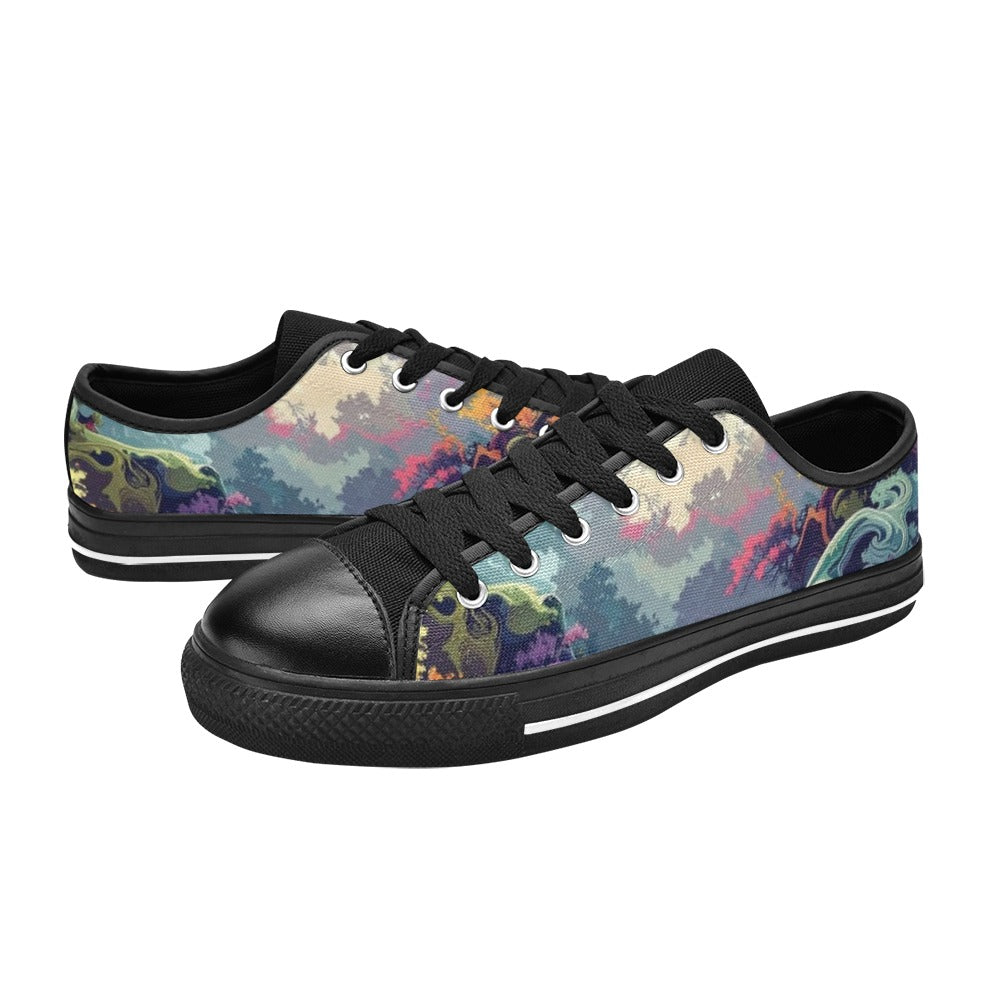 Camo Design 1 Low Top Canvas Shoes for Kid