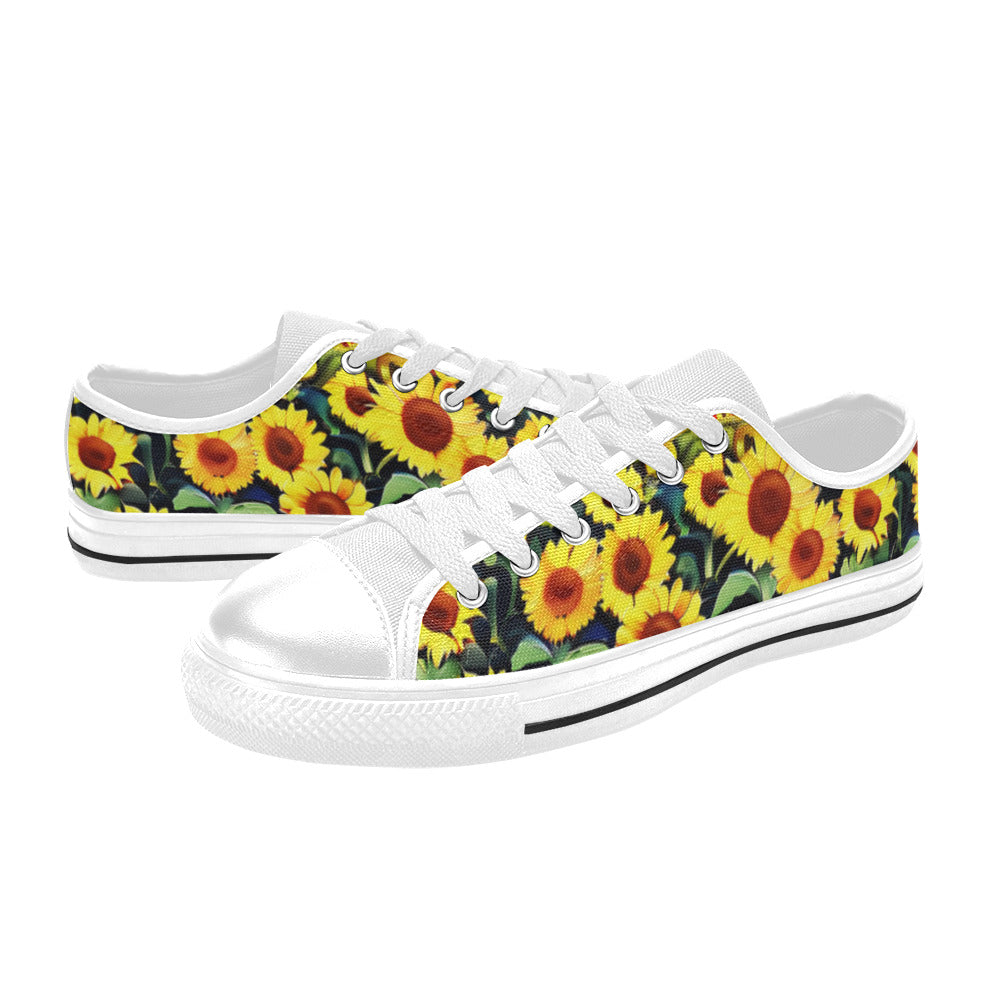 MEN'S Sunflowers Art 5 Canvas Dreamcore Custom Sneakers