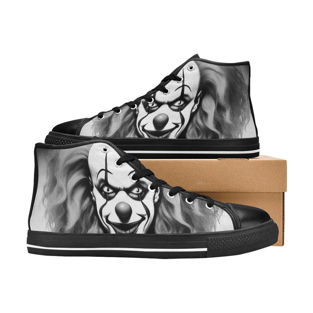 MEN'S Cc Evil Clown 2 High Top Canvas Dark Academia Shoes