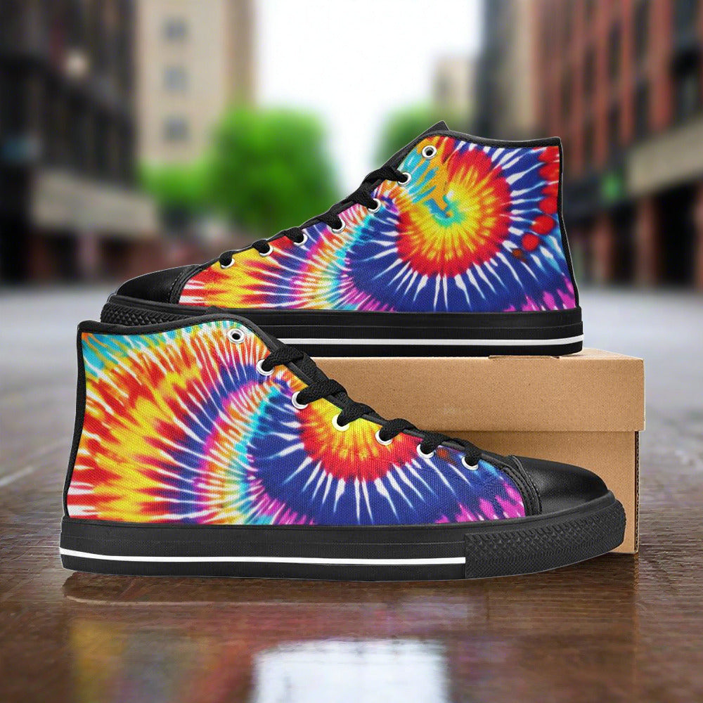 Butterfly Rainbow Pastel Soft Vivid WOMEN Bold Art - Freaky Shoes | Custom Art Sneakers