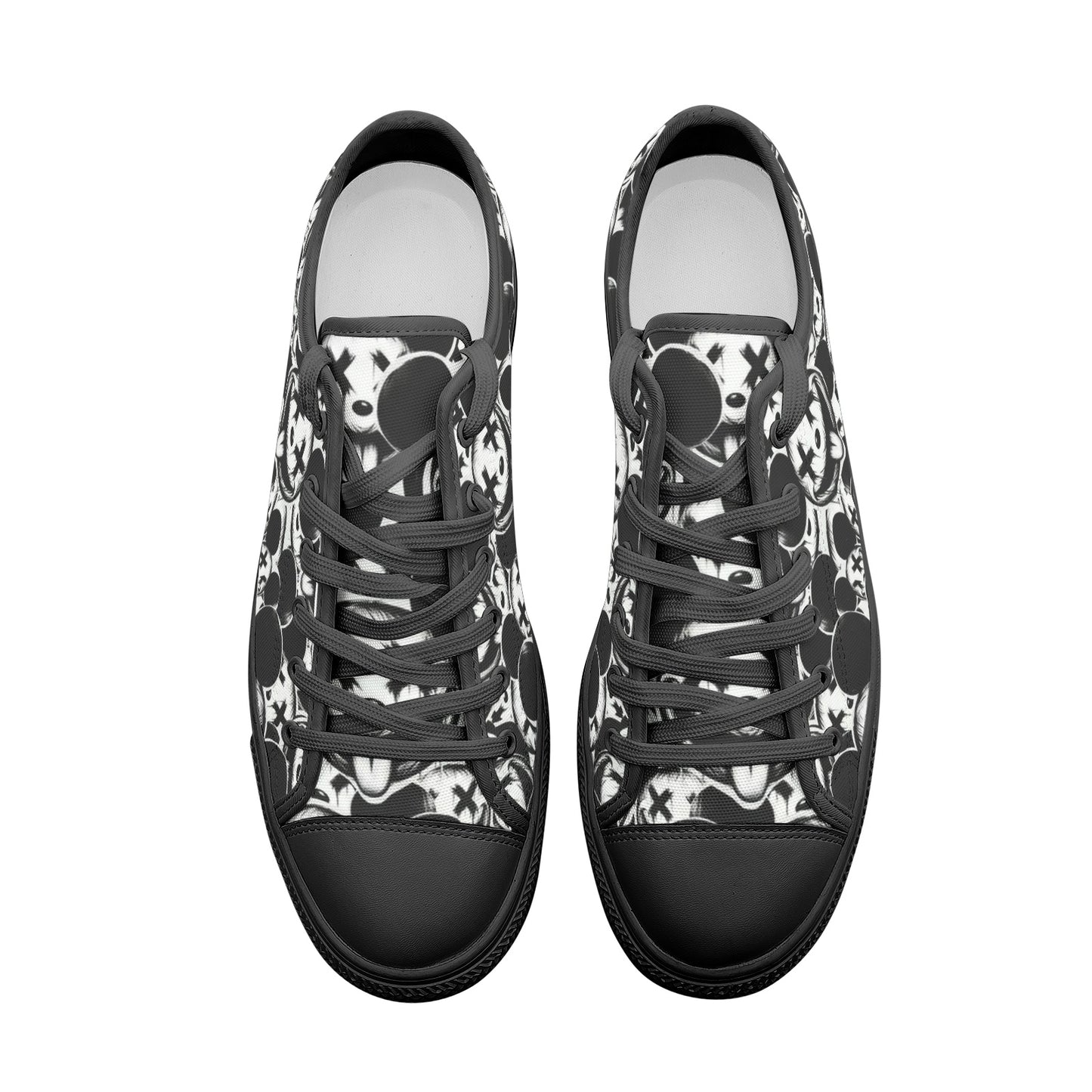 Xo Xo Pen and Ink Style Art Unisex Low Top Canvas Shoes