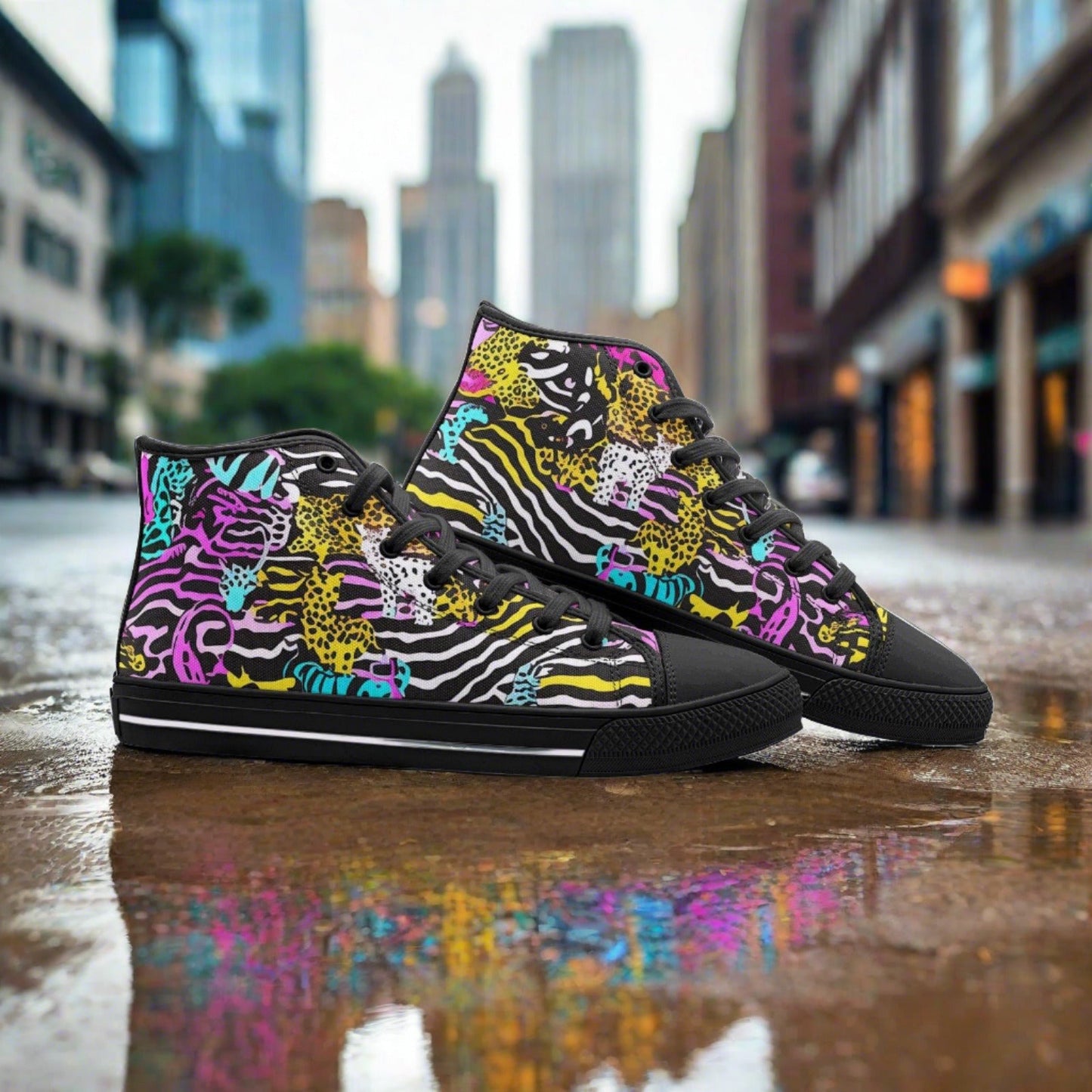 Aztec Jewel Rich Wearable Bold Art - Freaky Shoes | Custom Art Sneakers
