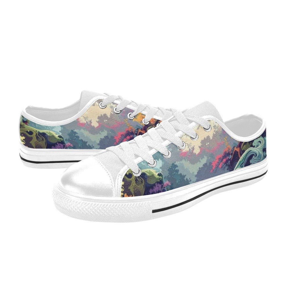 Camo Design 1 Low Top Canvas Shoes for Kid
