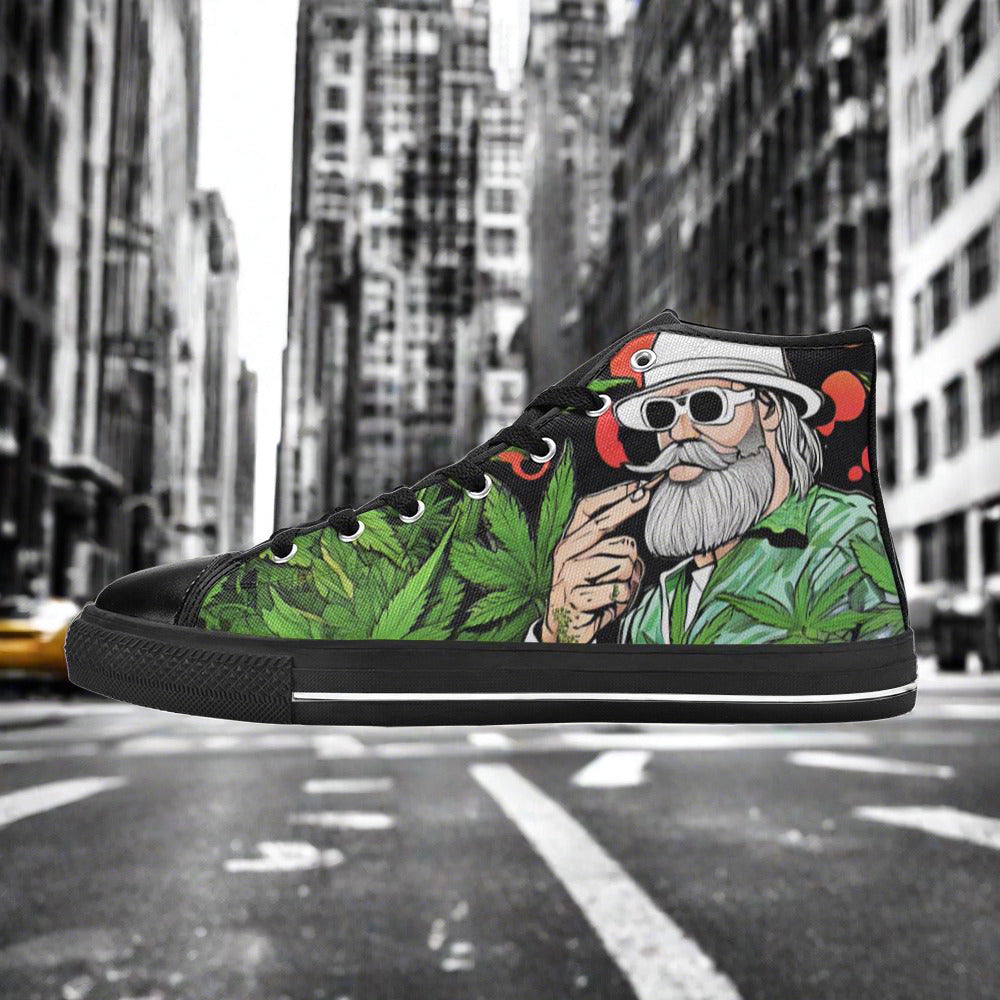 Chinese Dragon Orange Black Unique WOMEN Bold Art - Freaky Shoes | Custom Art Sneakers