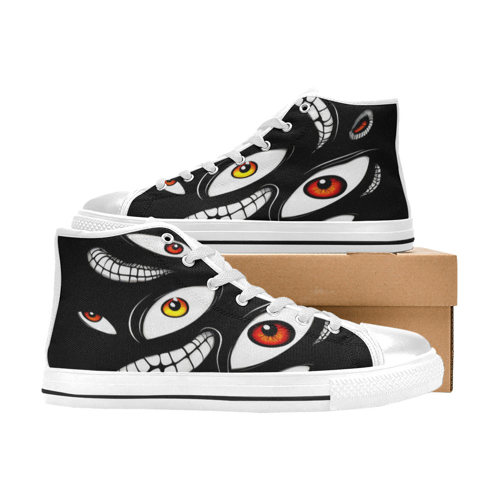 MEN'S Teeth Eyes Men’S High Top Canvas Cottagecore Shoes