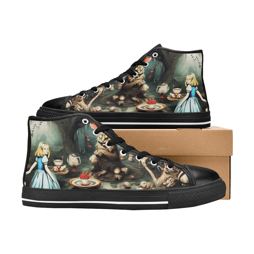 MEN'S Creepy World Wonderland Men’S High Top Canvas Dark Academia Sneakers