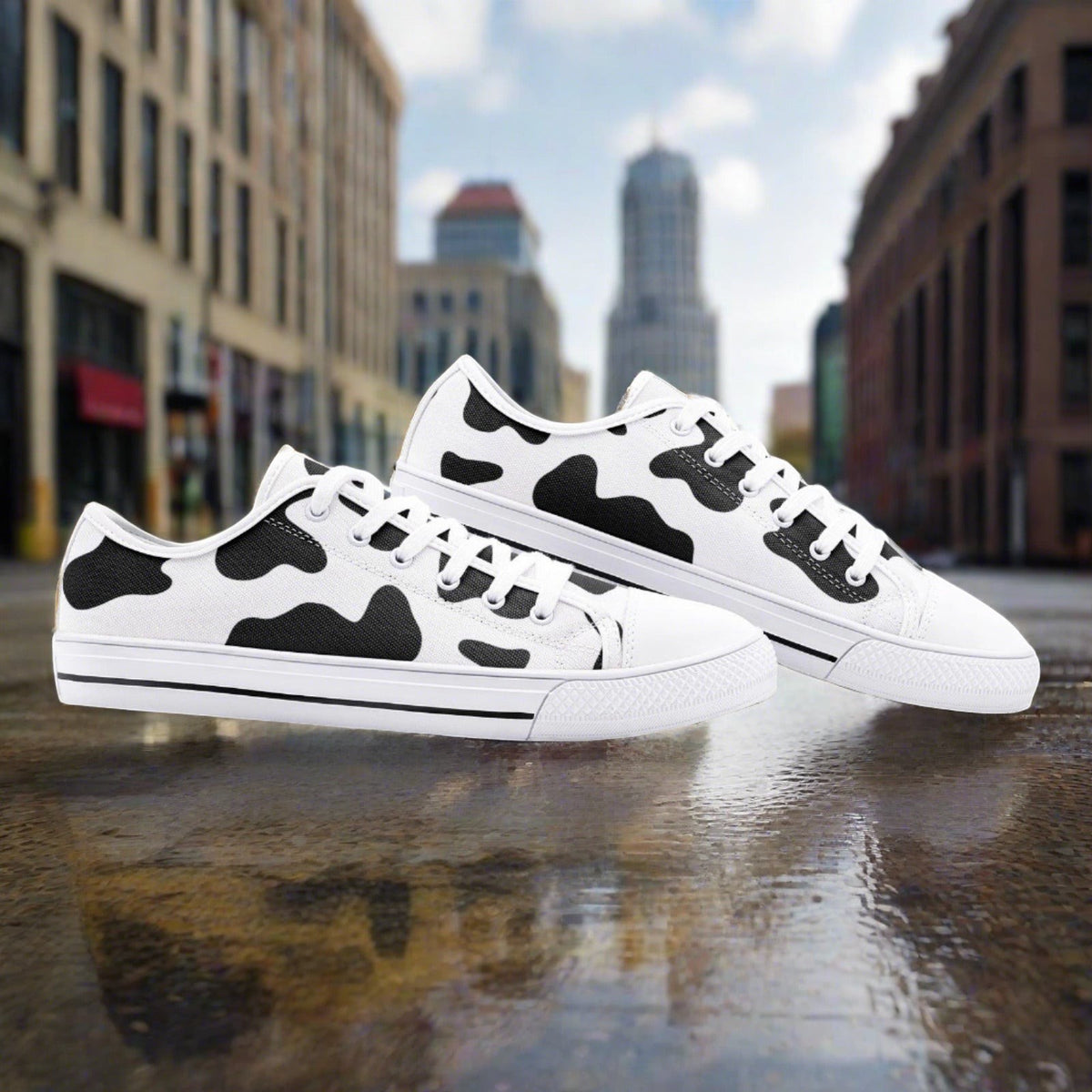 Animal Cow Print | ® Custom Sneakers | Unisex | Freaky Shoes®