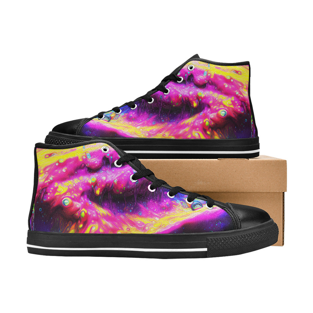 MEN'S Cc Acid Bath Drip High Top Canvas Aesthetic Sneakers