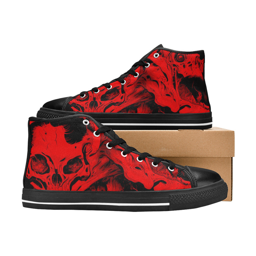 WOMEN'S Cc Horror Art 2 High Top Canvas Dreamcore Custom Shoes