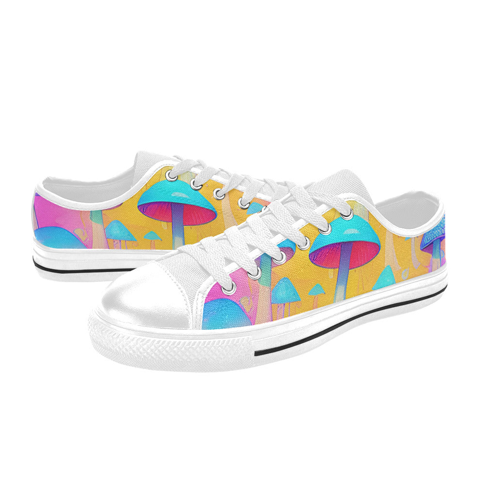 MEN'S Cc Mushroom Art 3 Canvas Surreal Shoes
