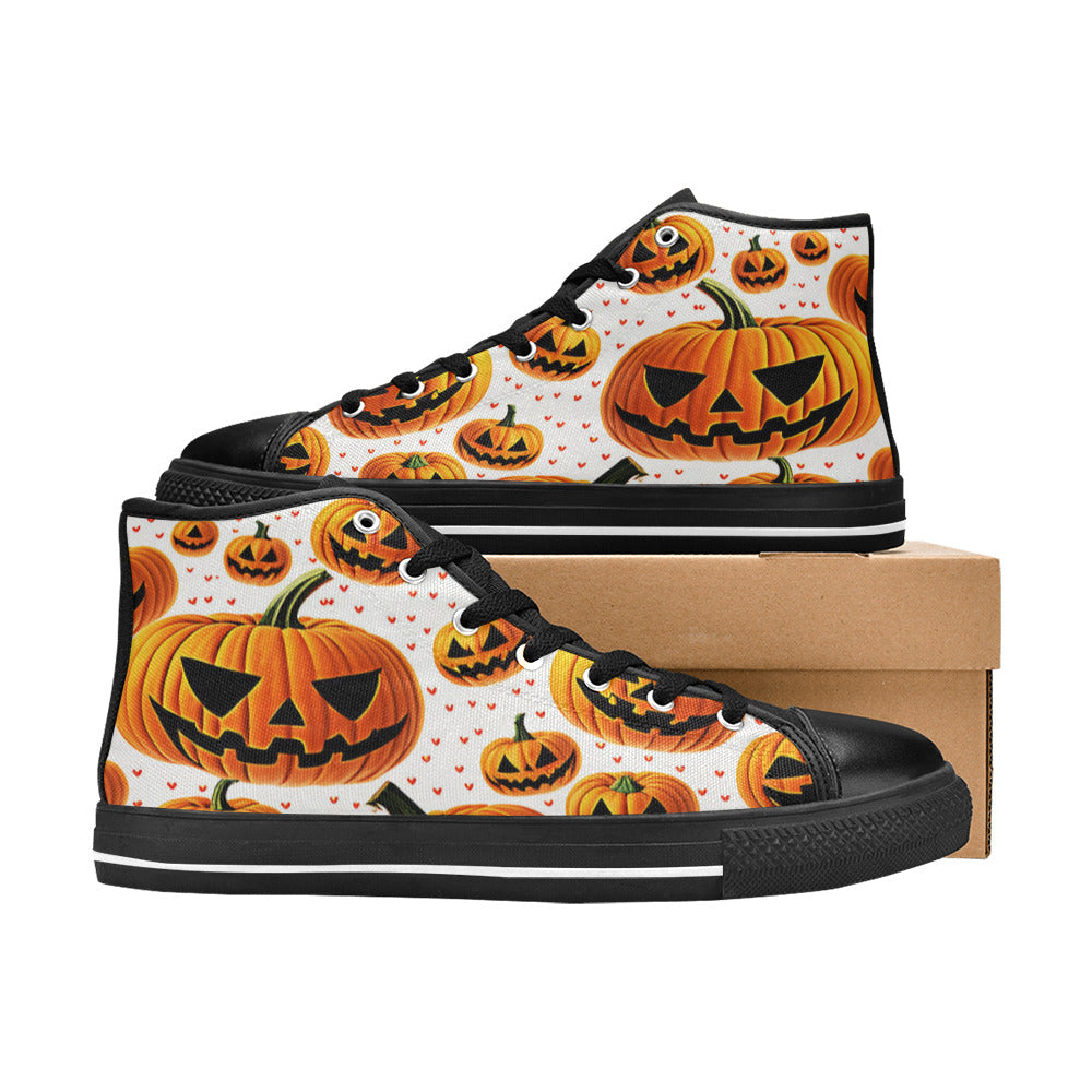 MEN'S Halloween Art 3 Men’S High Top Canvas Grunge Custom Shoes