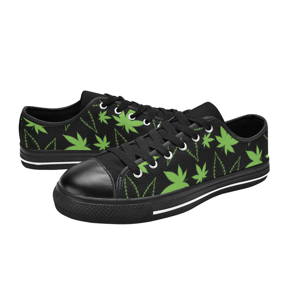 WOMEN'S Cc Weed 420 Art Canvas Cottagecore Custom Sneakers