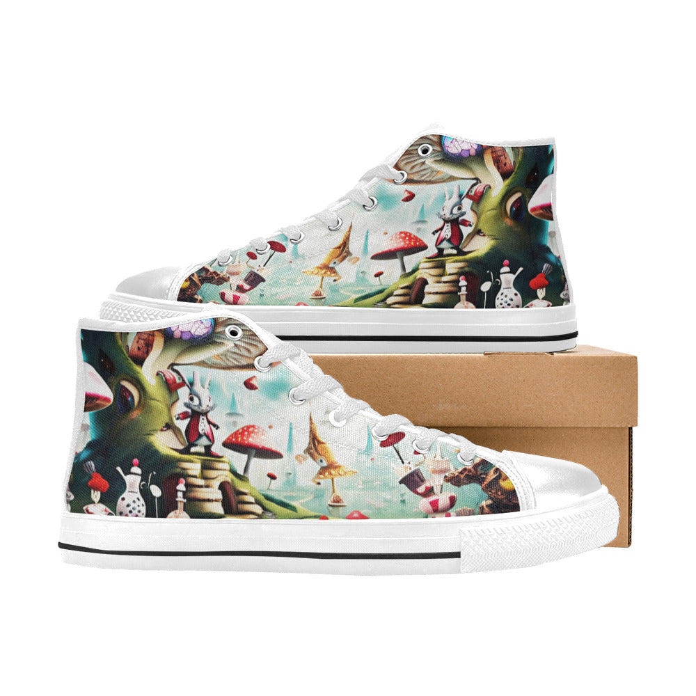 MEN'S Freaky World Wonderland Men’S High Top Canvas Y2K Sneakers