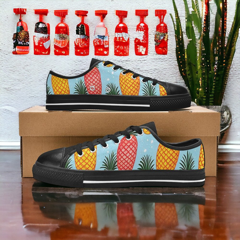 Peacock Purple Teal Wearable MEN Bold Art - Freaky Shoes | Custom Art Sneakers