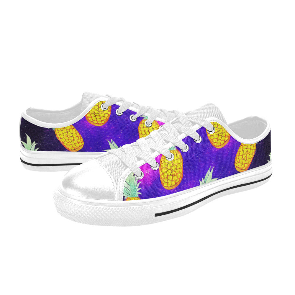 MEN'S Galaxy Pineapples 2 Canvas Aesthetic Custom Sneakers