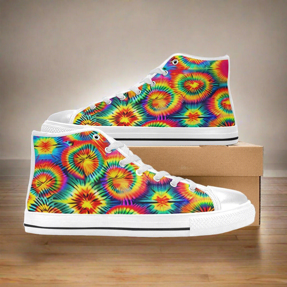 Monarch Silver Blue Vivid WOMEN Bold Art - Freaky Shoes | Custom Art Sneakers