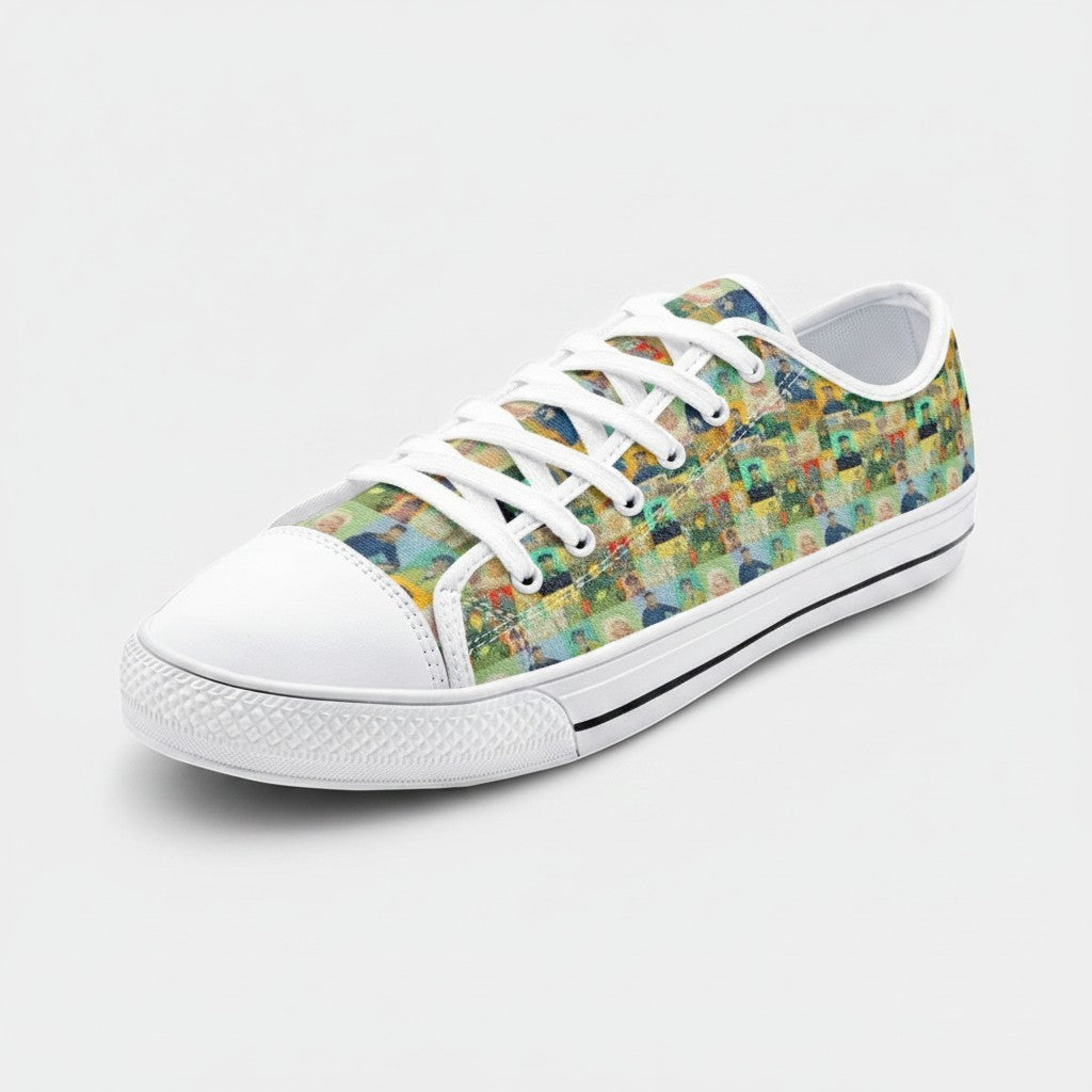 Low The Roulin Family Vincent Custom Sneakers | Unisex | Freaky Shoes®
