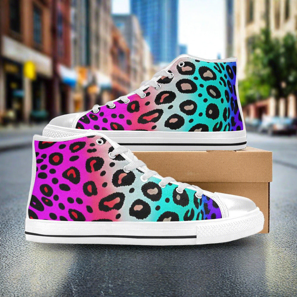 Colored Leopard Print Women - Freaky Shoes®