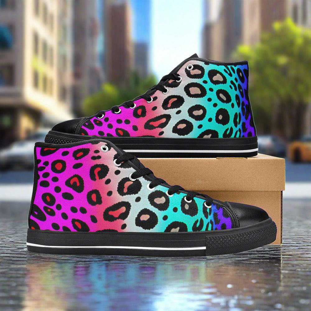 Colored Leopard Print Women - Freaky Shoes®