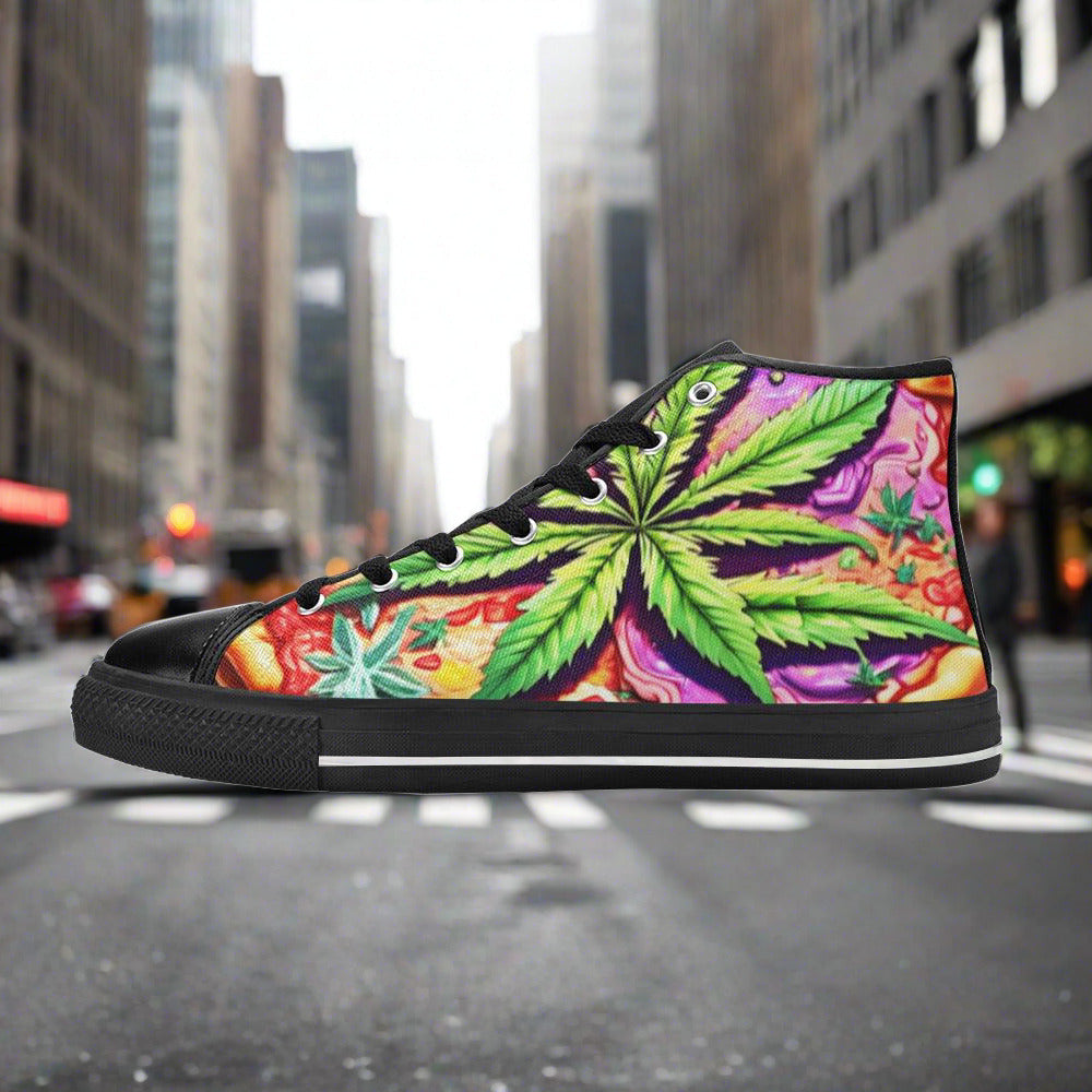 Mosaic Rich Multicolor Pattern Bold Art - Freaky Shoes