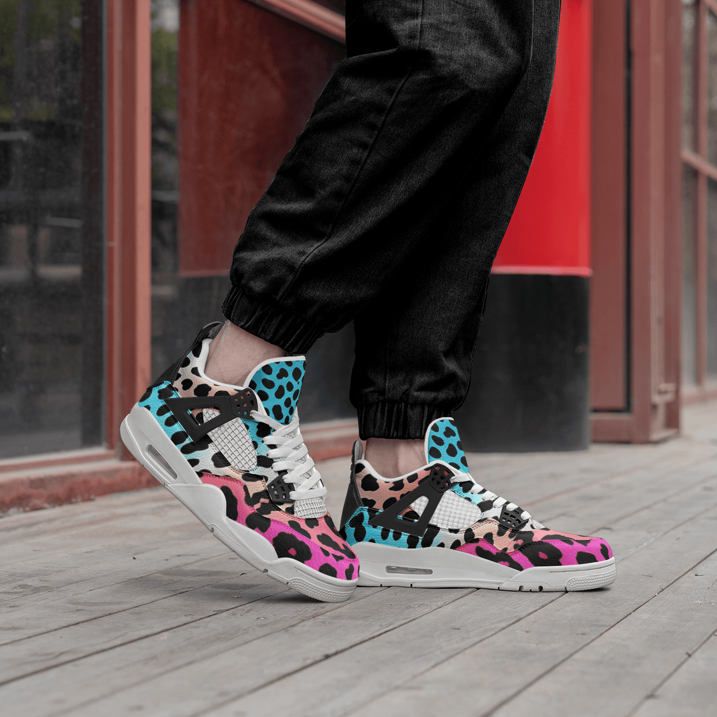 Gradient Leopard Print - Freaky Shoes®