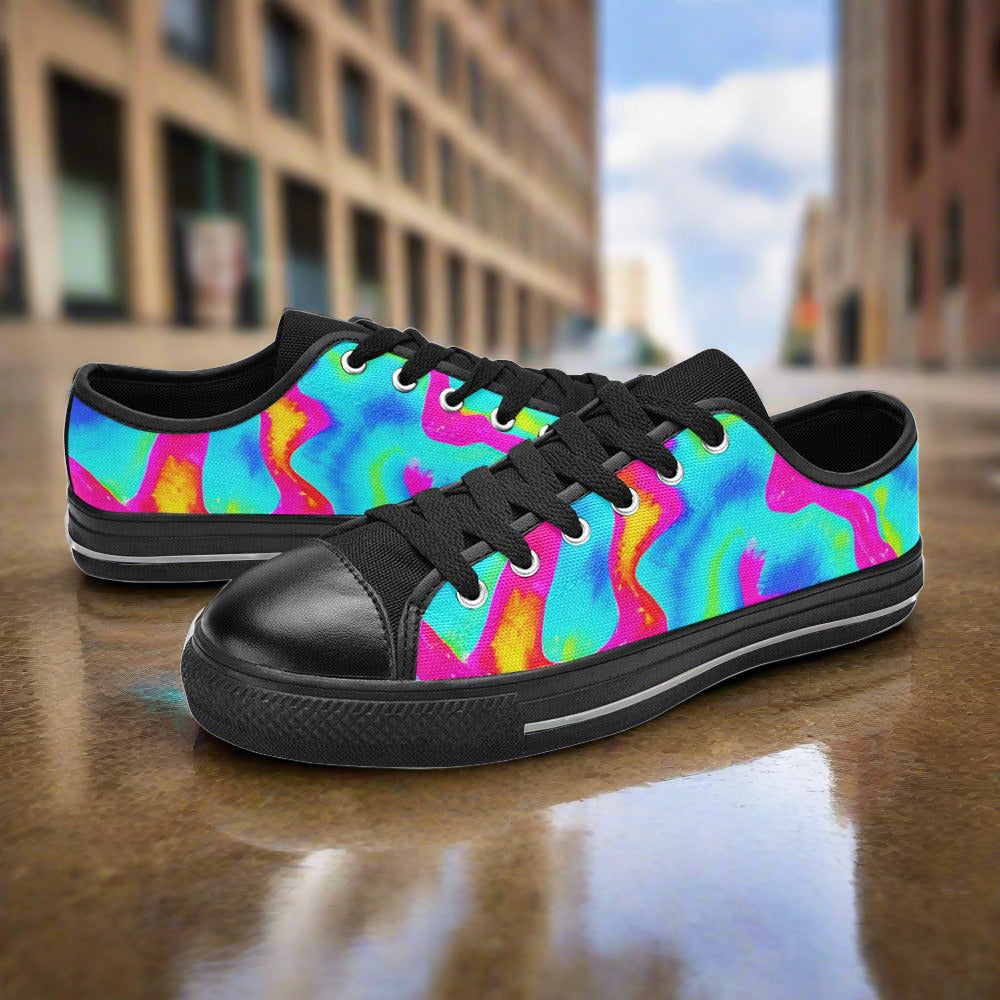 Tie Dye Splash Retro Men - Freaky Shoes®