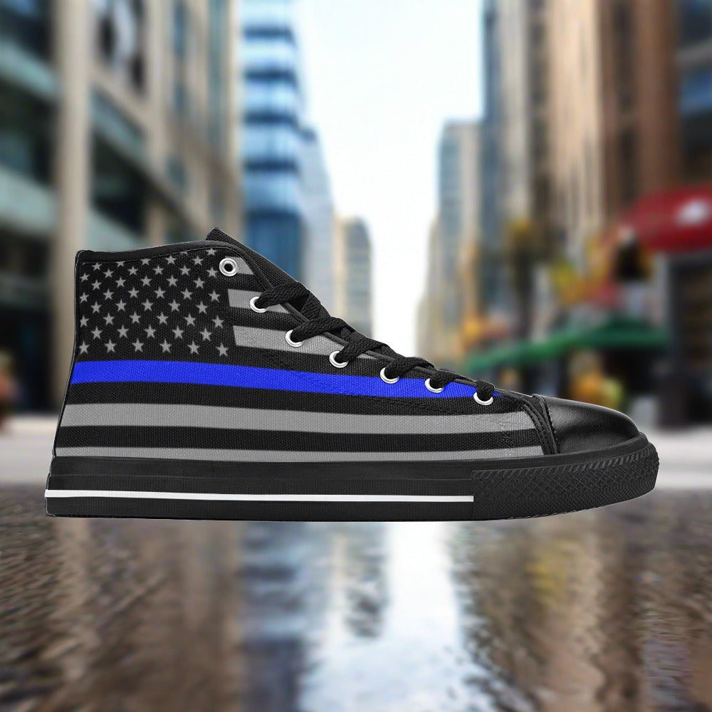 Thin Blue Line Flag Women - Freaky Shoes®