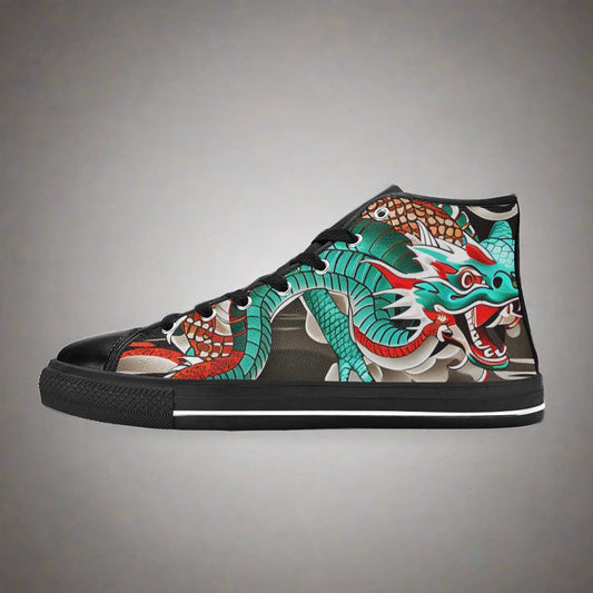 Japanese Dragon Art Men - Freaky Shoes®
