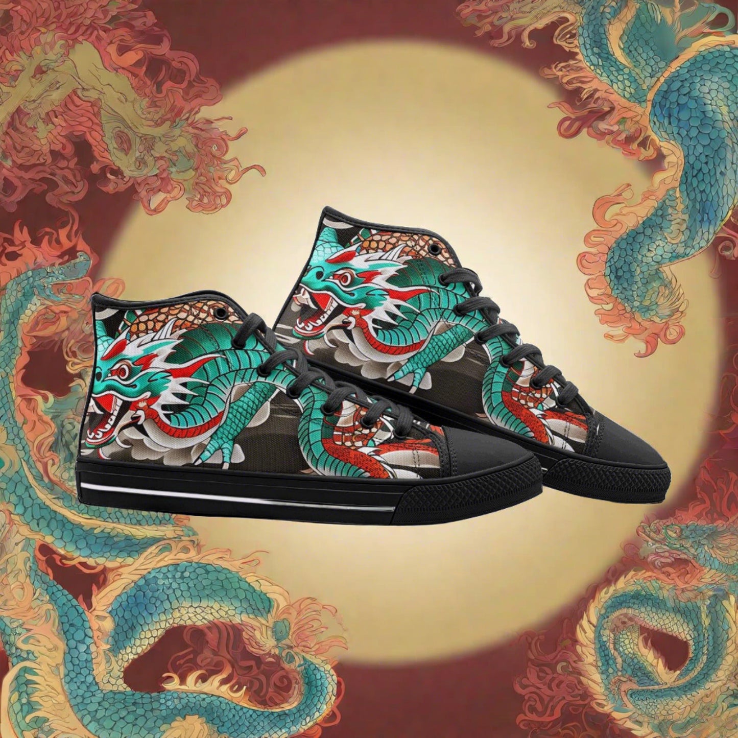 Japanese Dragon Art - Freaky Shoes®
