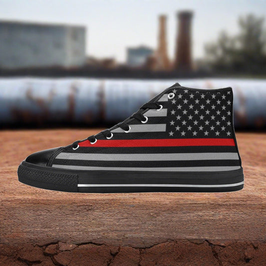 Thin Red Line Flag Women - Freaky Shoes®