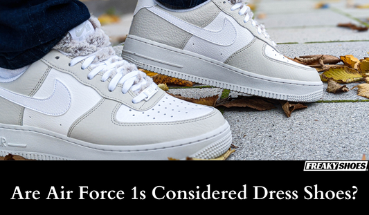 Freaky Shoes custom art sneakers: white Air Force 1s with fur collar, made to order wearable art