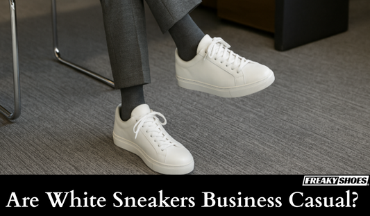 Are White Sneakers Business Casual? When & When Not to Wear - Freaky Shoes®