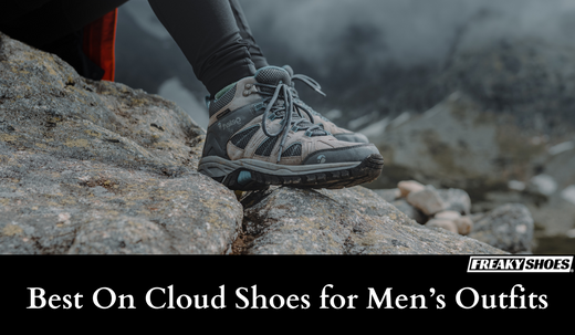 Freaky Shoes custom art sneakers with rugged skull design, made to order for men’s outdoor outfits