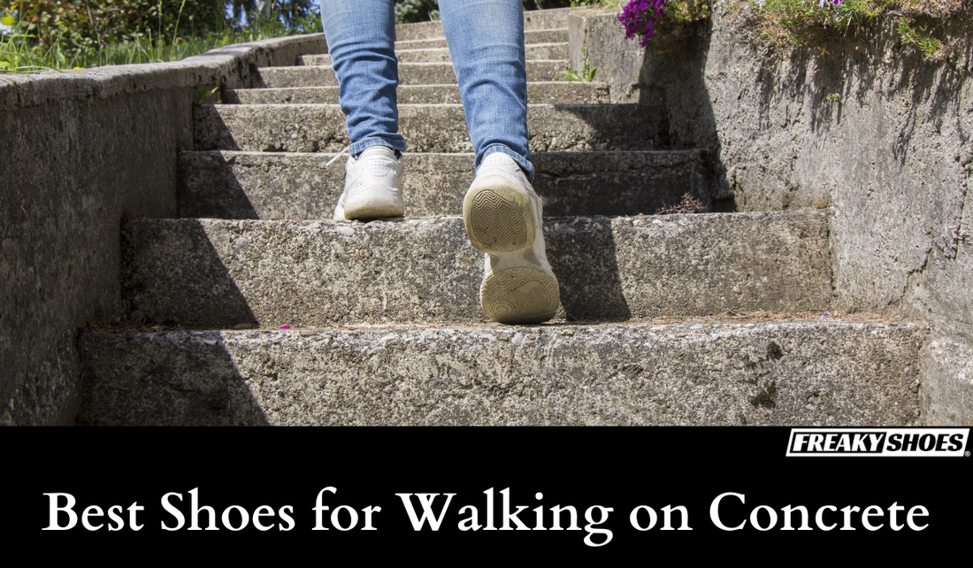 Freaky Shoes® custom art sneakers for walking on concrete, made to order with durable soles