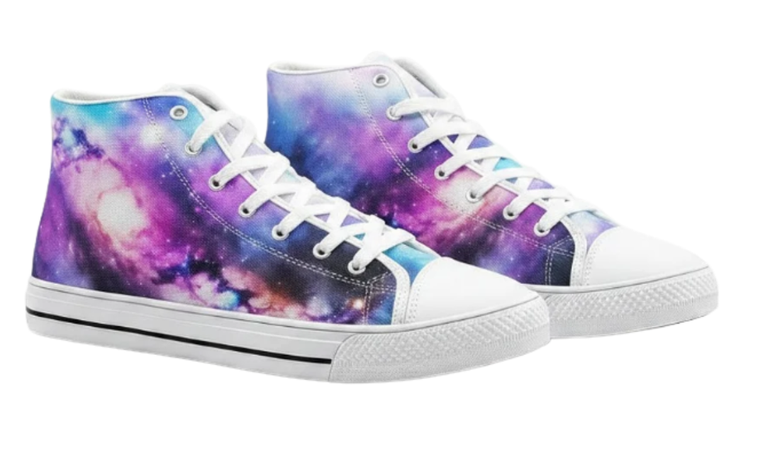 Star & Constellation Print Sneakers