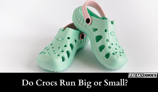 Freaky Shoes mint green Crocs-style clogs with pink straps, made to order wearable art.