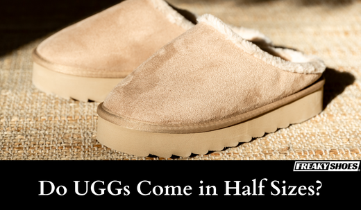 Freaky Shoes custom art sneakers: beige suede slippers with plush lining, made to order wearable art