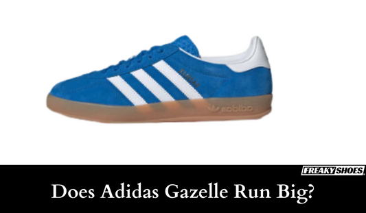 Freaky Shoes custom art sneakers: blue Adidas Gazelle with white stripes, made to order wearable art