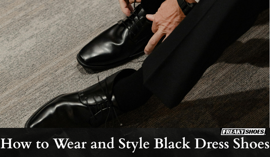 Black dress shoes styling