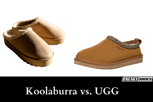 Freaky Shoes: Koolaburra vs UGG slippers comparison, cozy shearling-lined footwear styles
