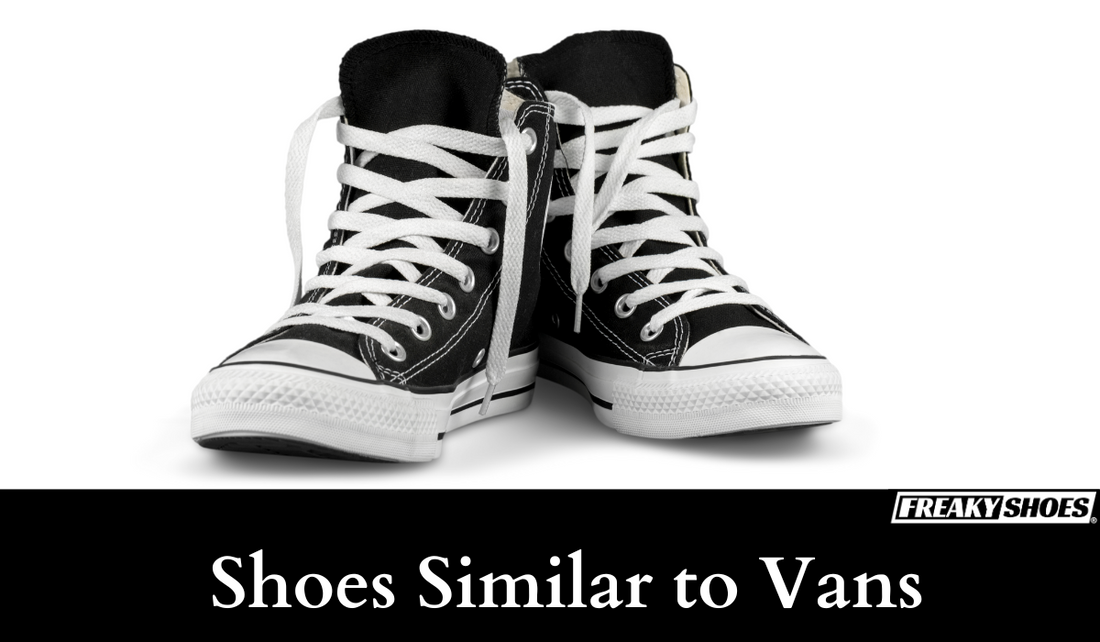 Freaky Shoes custom art sneakers, black high-top with white laces, made to order