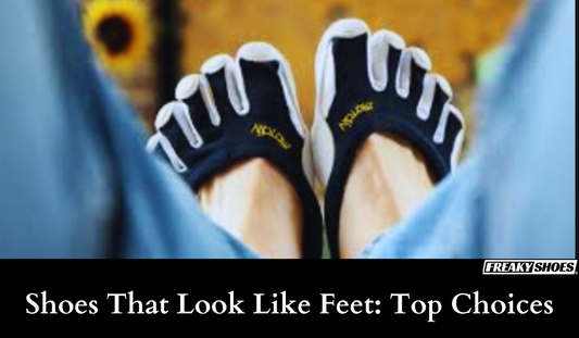 Freaky Shoes® custom art sneakers with toe-separated design, black and white, made to order