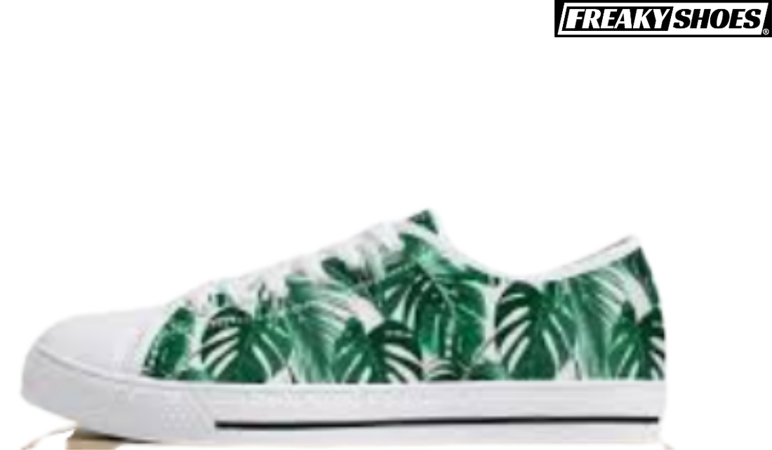 Tropical Palm Leaf Sneakers