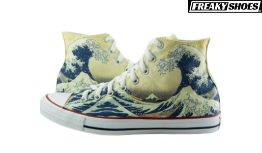Ukiyo-e Wave Art Sneakers