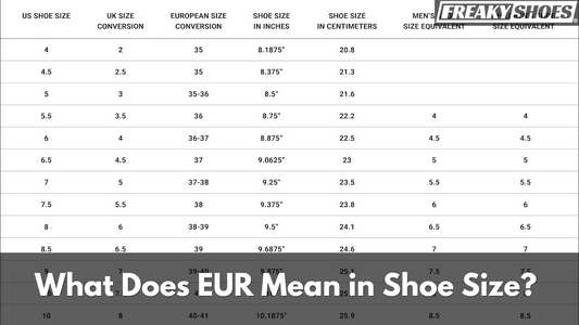 What Does EUR Mean in Shoe Size? (Comparison With Others)