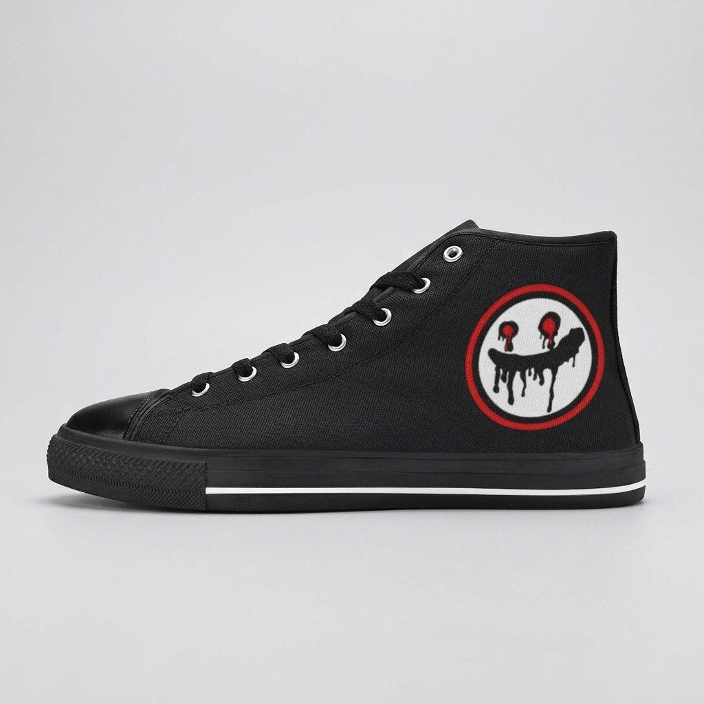 MEN'S Clean Logo Face Art Custom Sneakers | Freaky Shoes®
