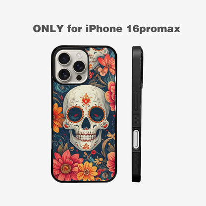 iPhone 16 Pro Max Case — Marble Skull Custom Personalized Phone Cover, Original Design Phone Case