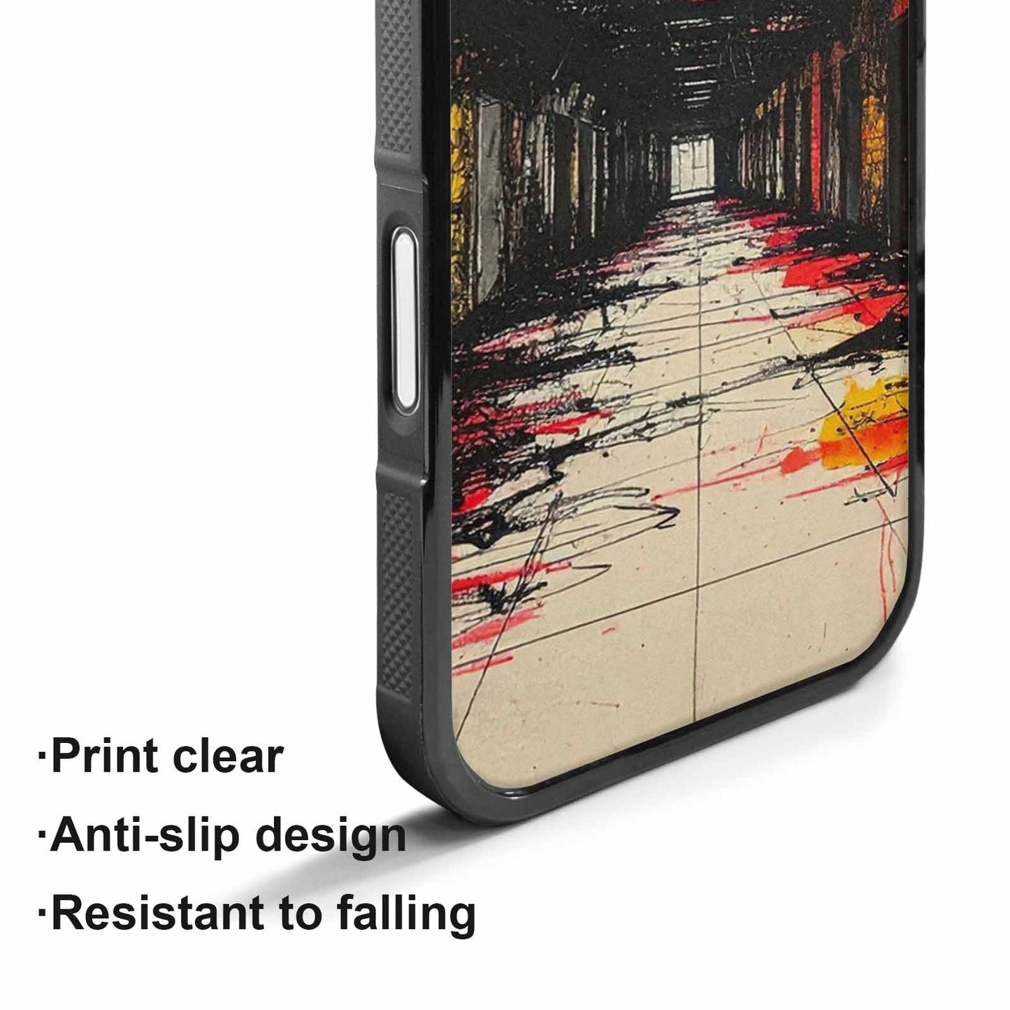 iPhone 17 Case — Black &amp; Red Ink Galaxy Space, Custom Print Case Cover